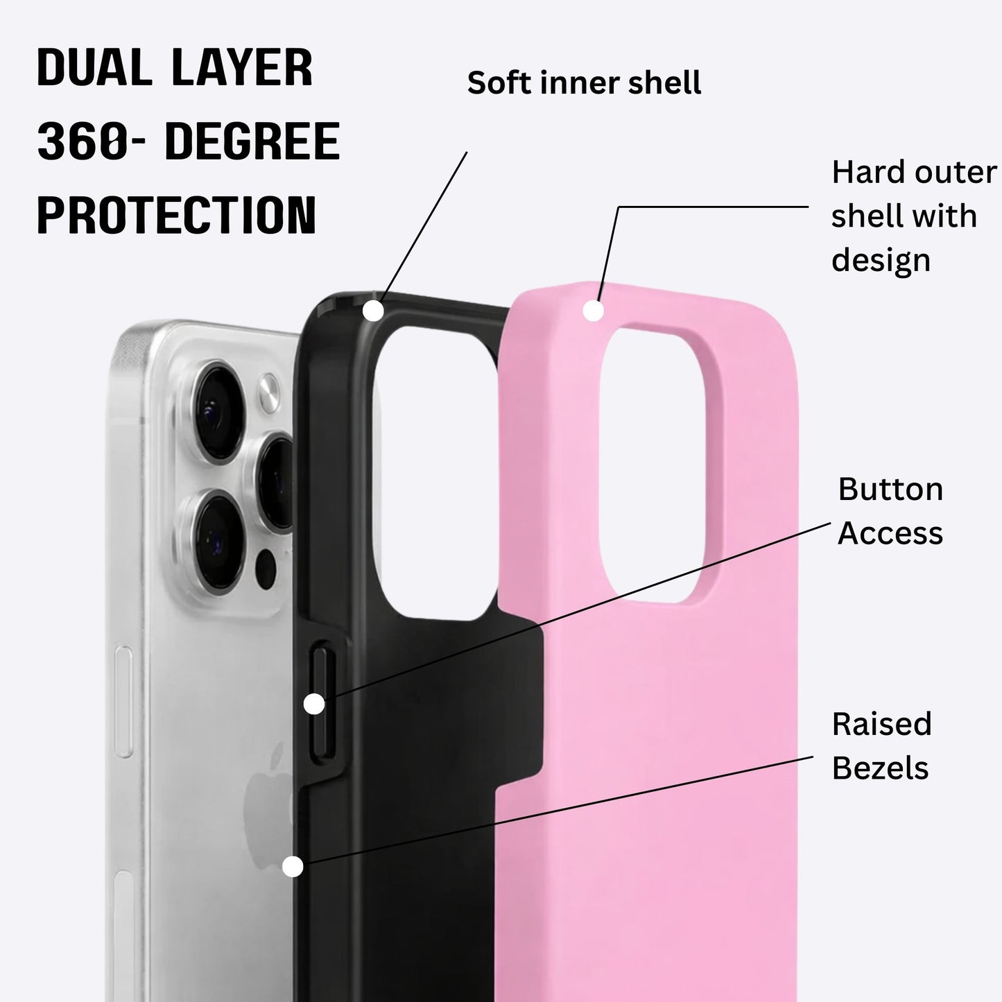 Pink Beach Pattern Armour Case