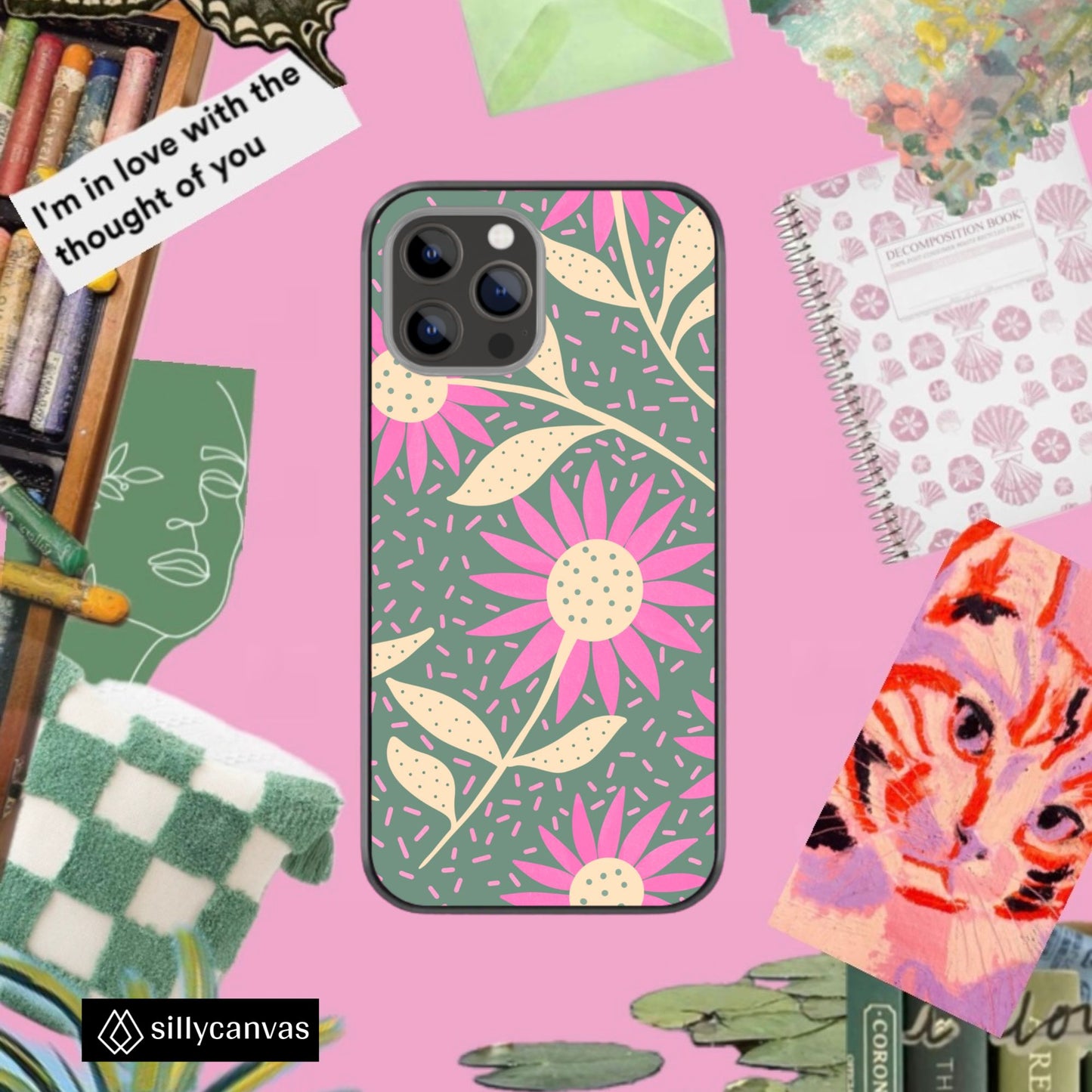 Pastel Blossom Glass Phone Case