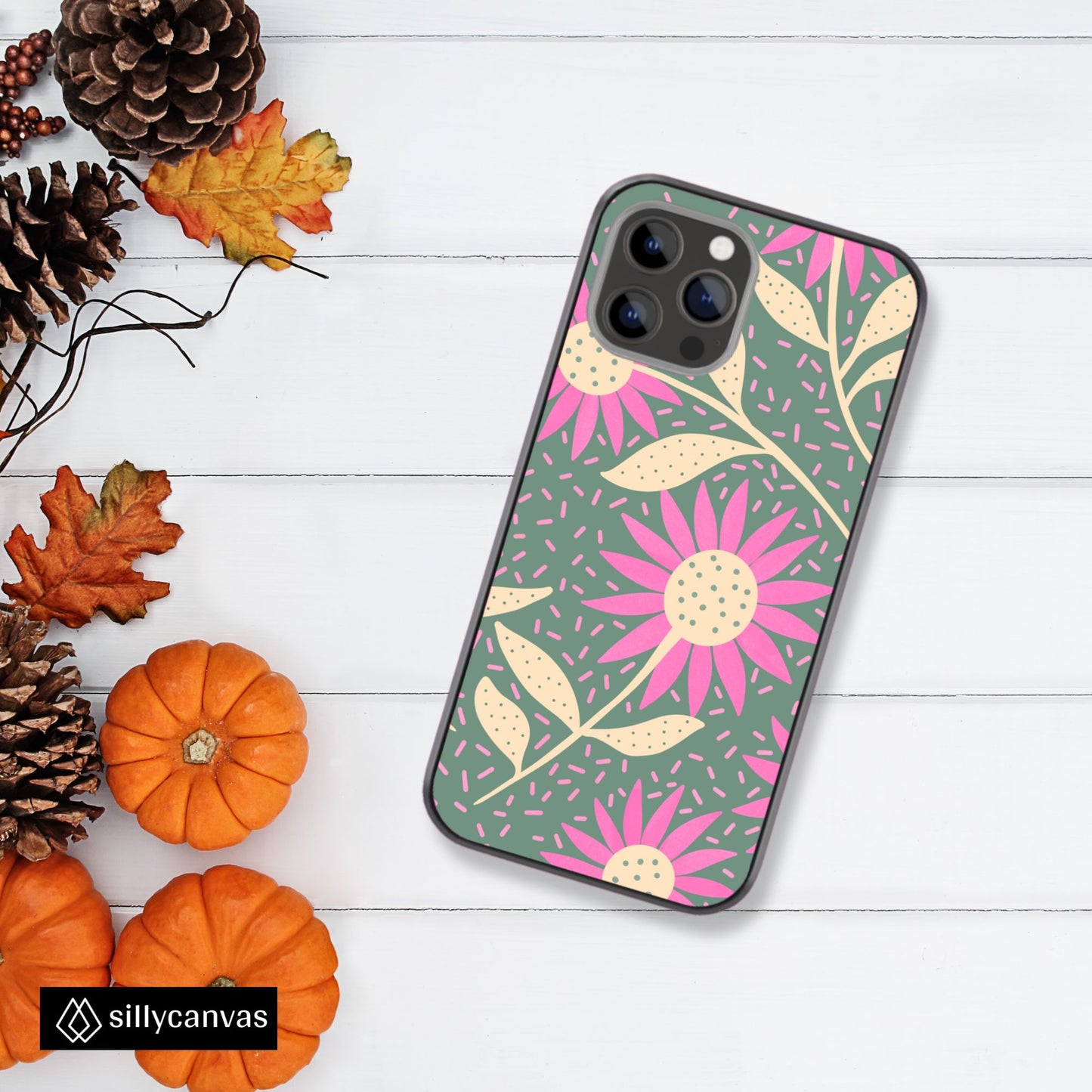 Pastel Blossom Glass Phone Case