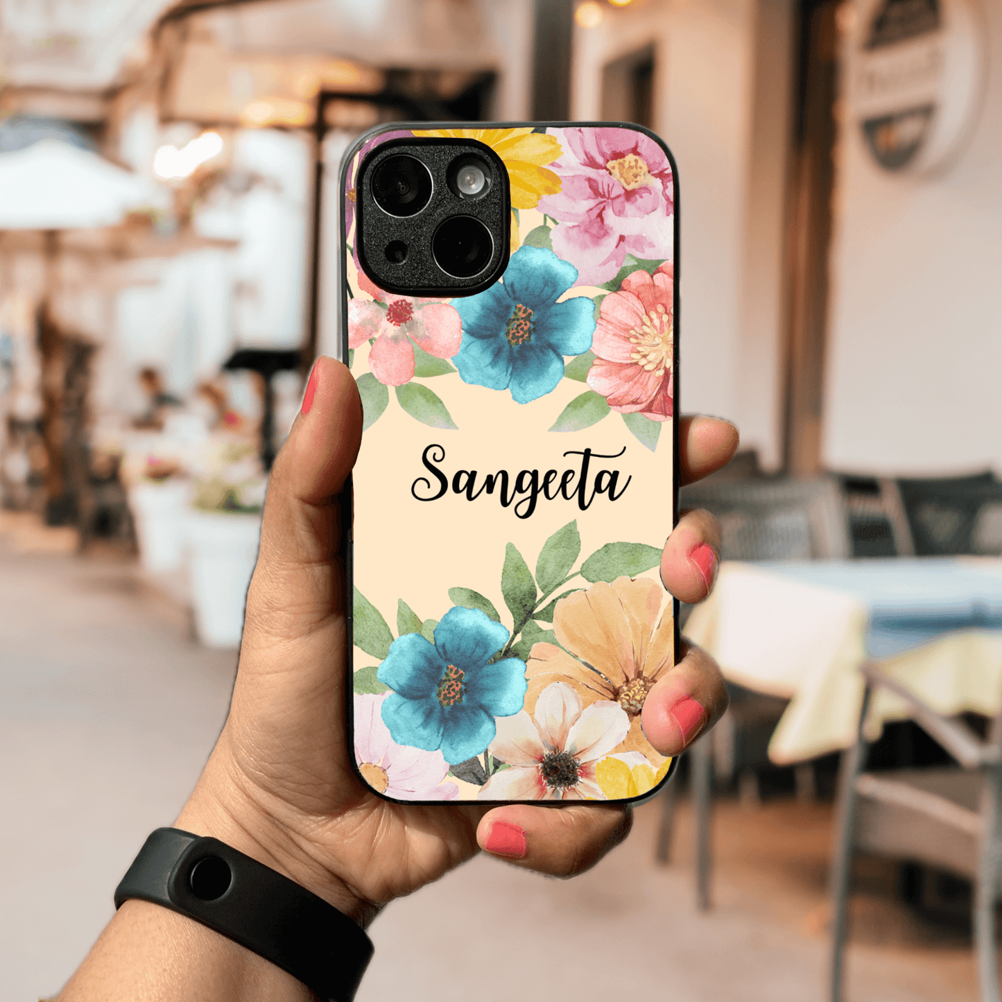 Custom Name Case: Watercolor Mixed Flowers