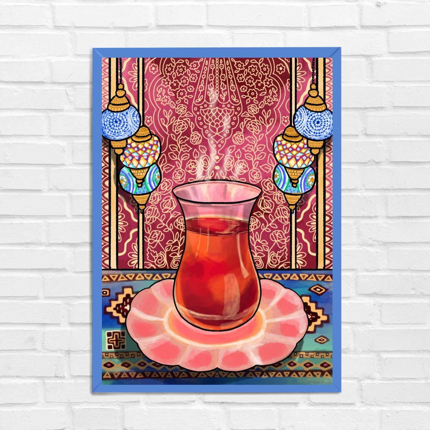 Cozy Tea Cup Travel Wall Art