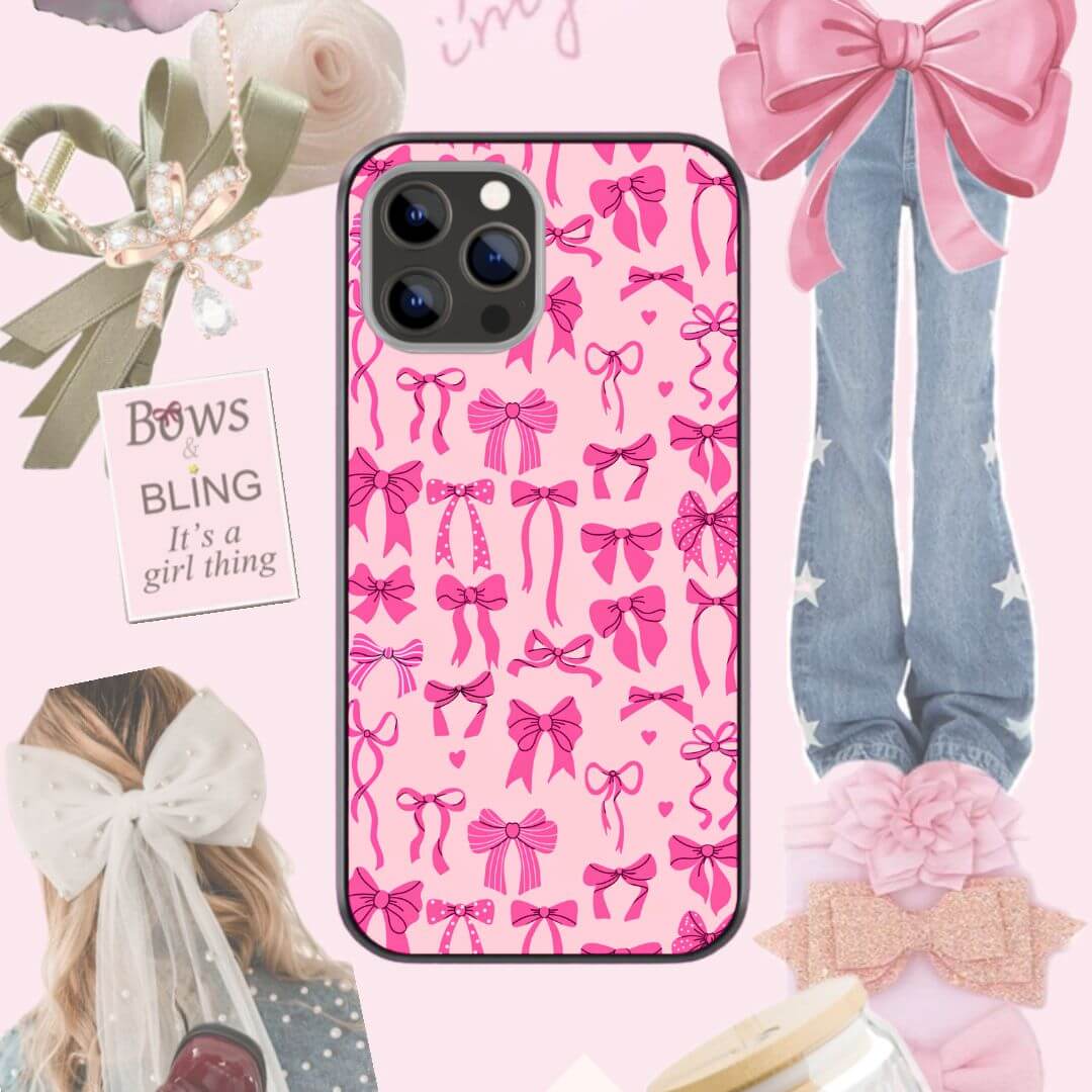 Bows and Bling Glass Case