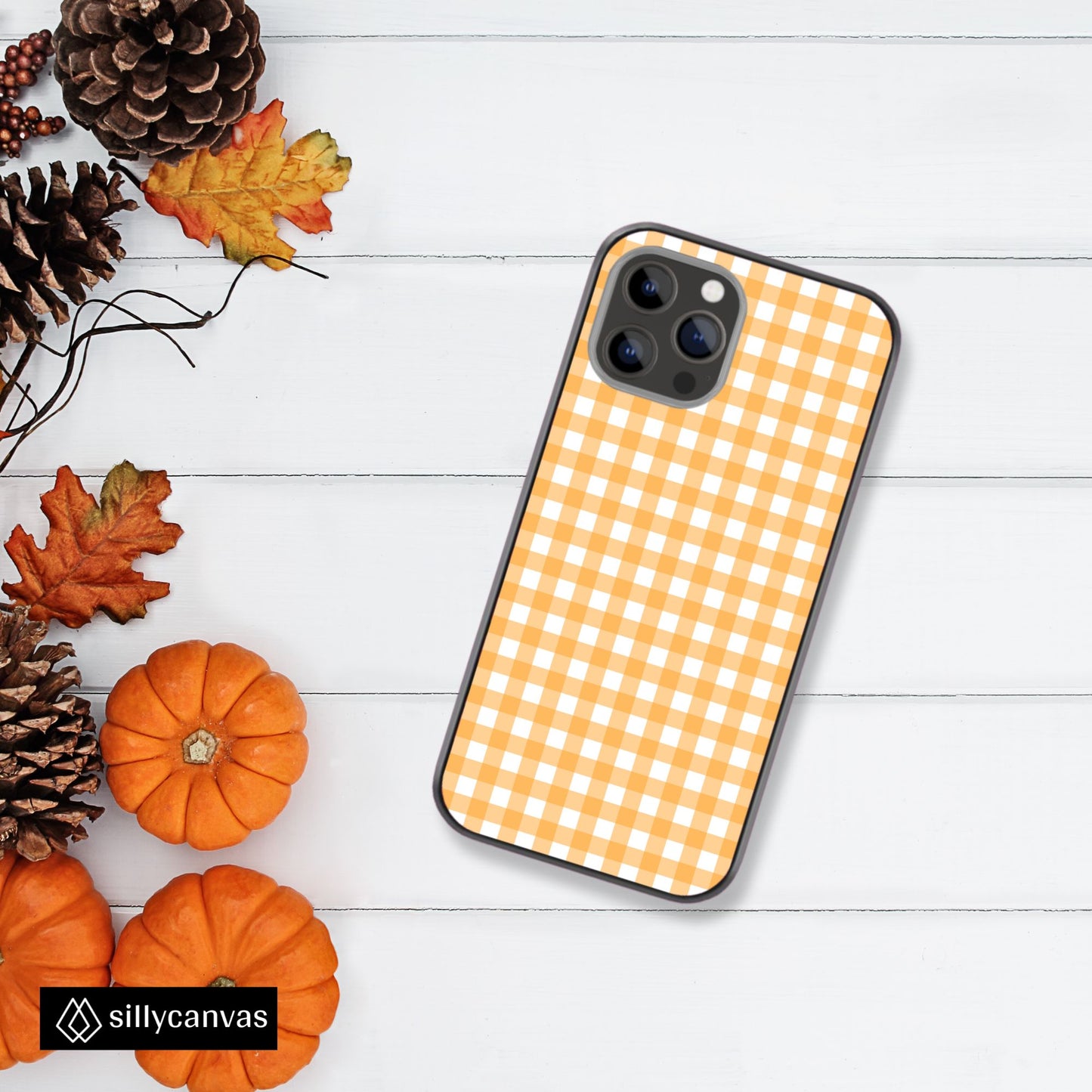 Orange Glow Glass Phone Case
