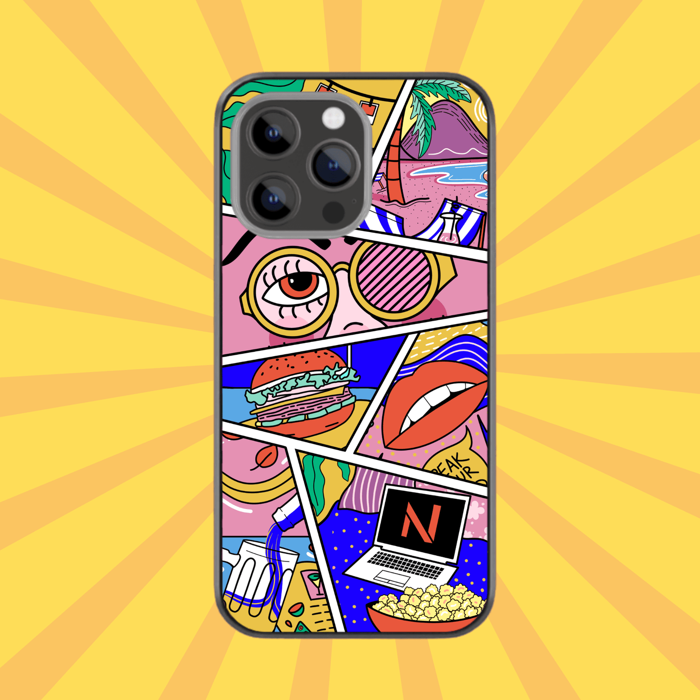 Pop Life Glass Phone Case