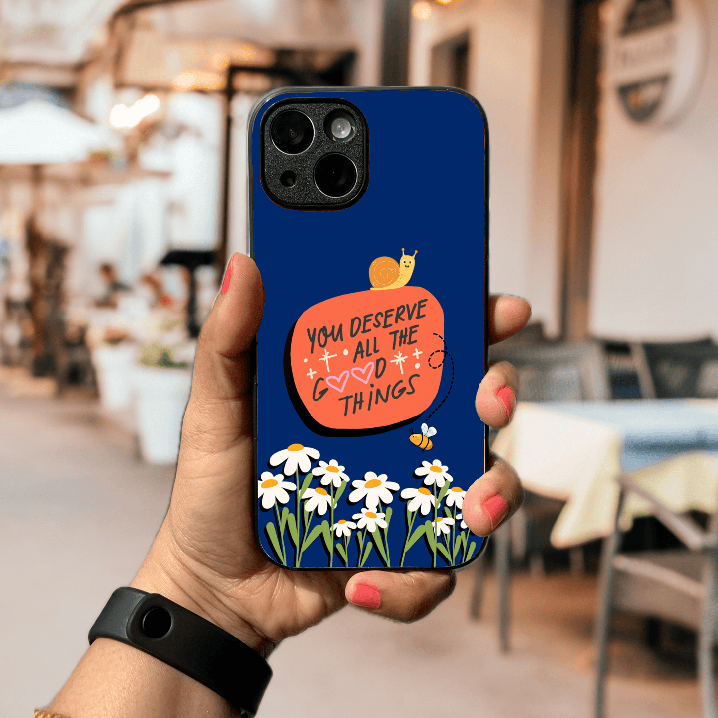 Self Care Glass Phone Case - You deserve all the good things