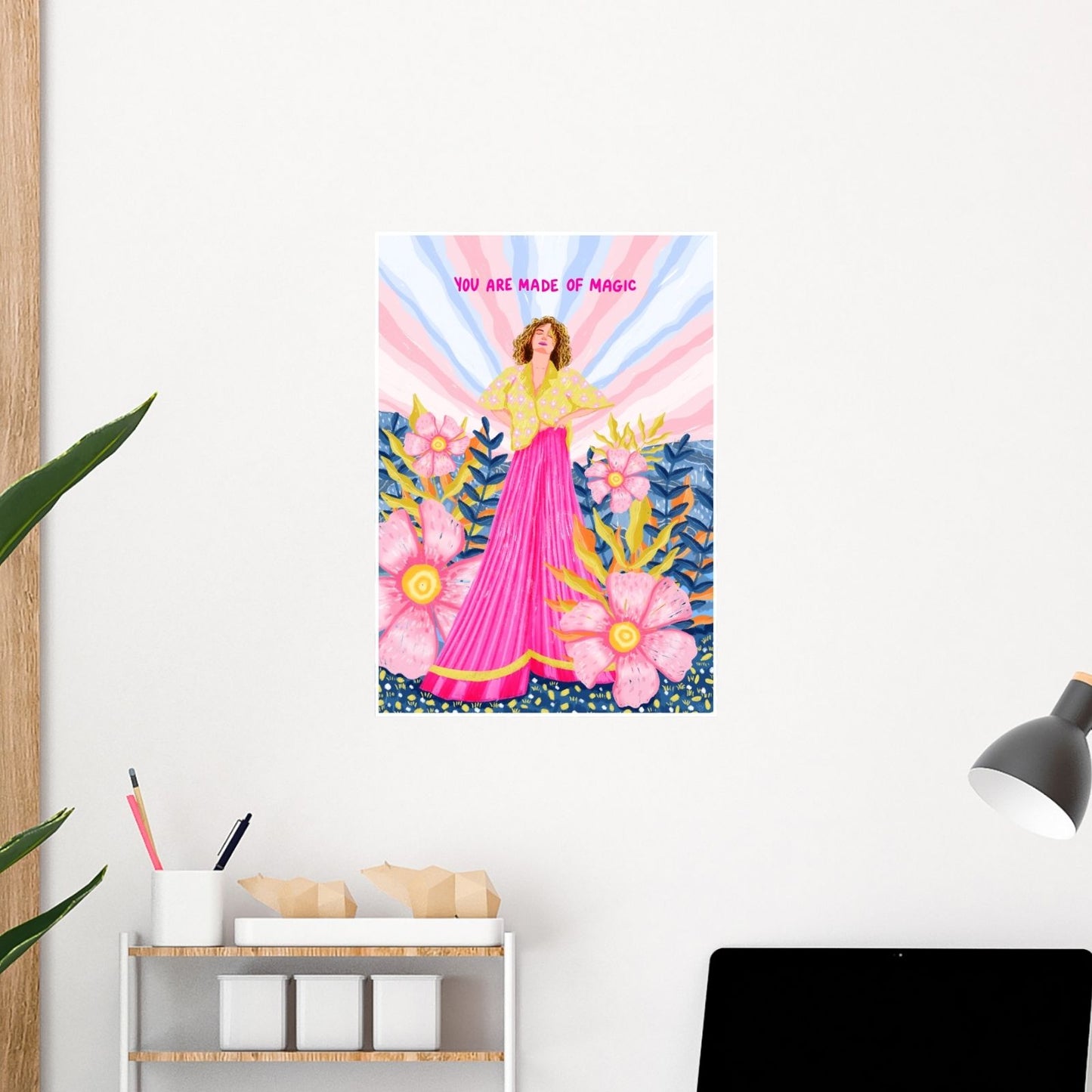 We are made of magic wall art