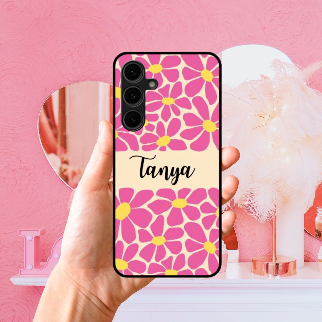 Custom Name Case: Modern Flowers