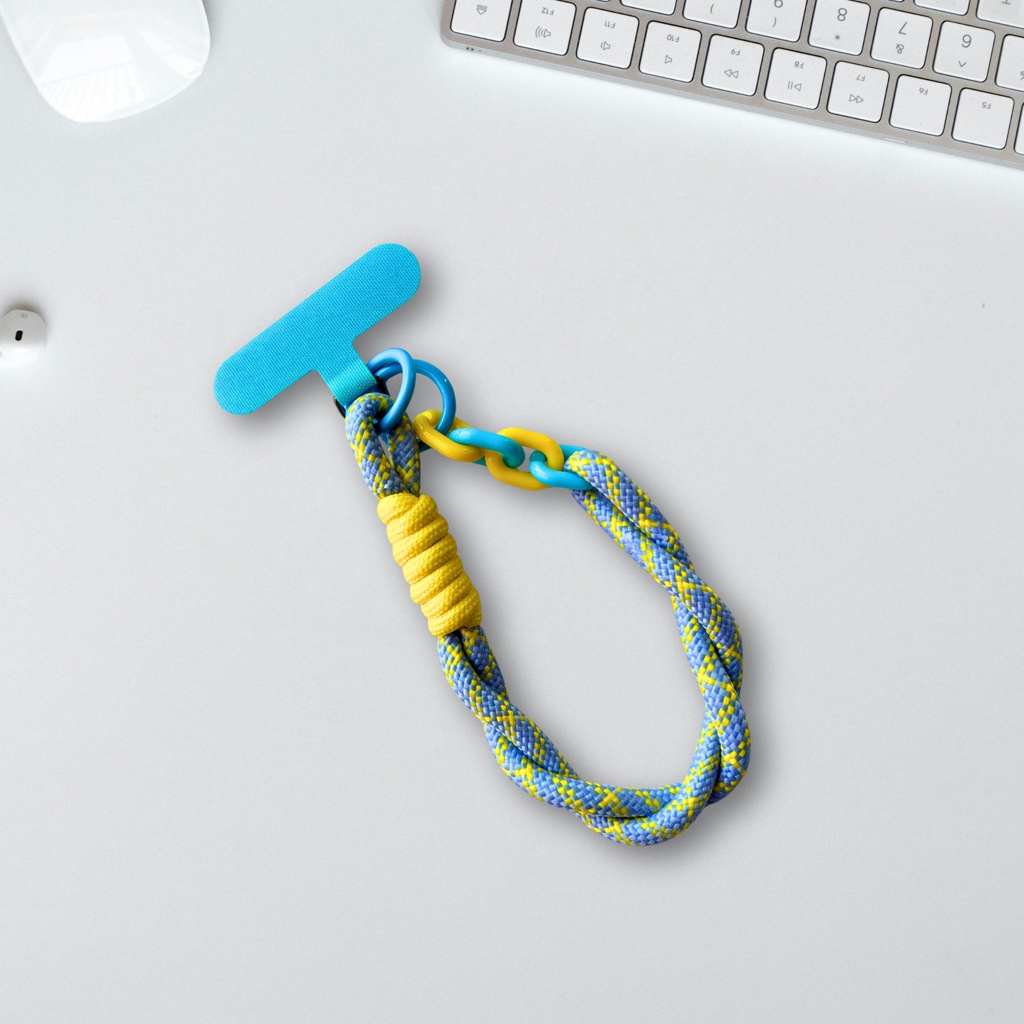 Blue & Yellow Lanyard Charm