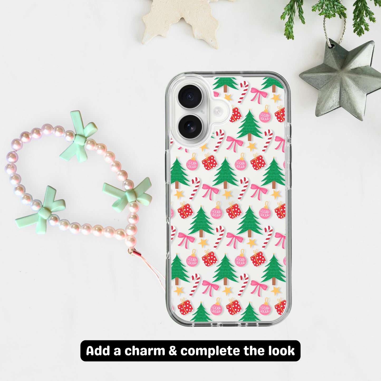 Clear Silicone Case Christmas Pattern