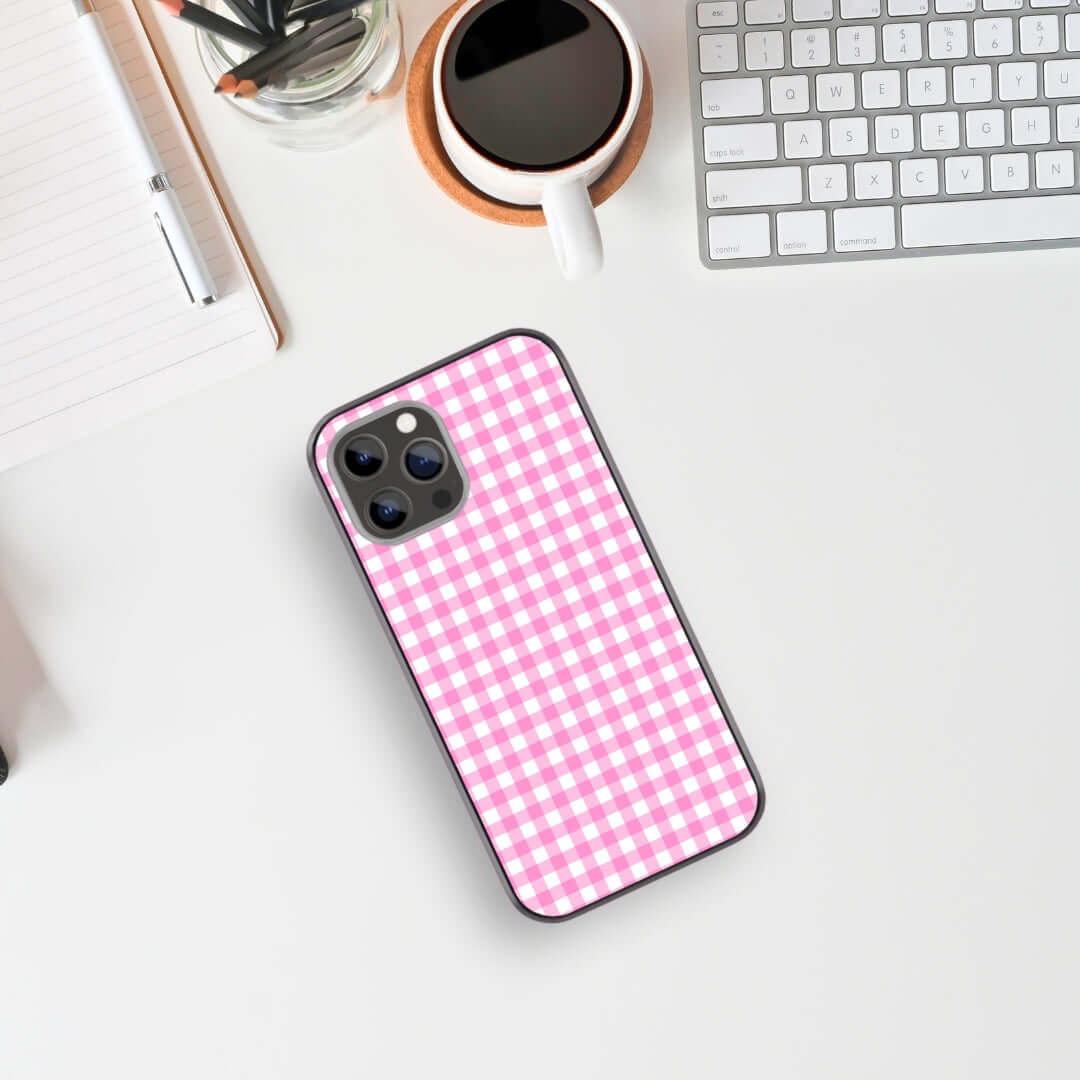 Pink Charm Glass & Hybrid Matte Phone Case
