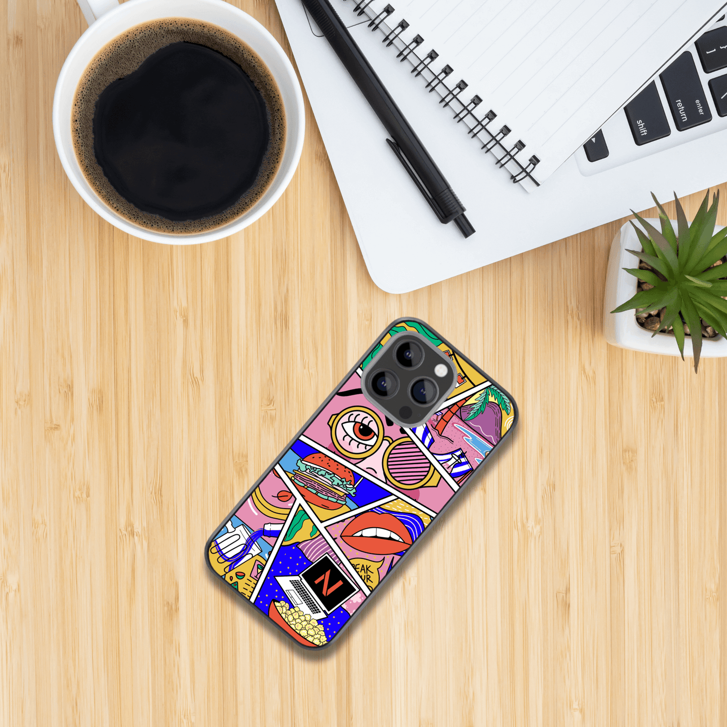 Pop Life Glass Phone Case