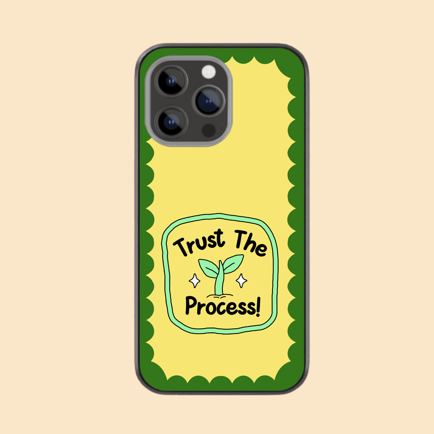 Self Care Glass Phone Case - Trust the Process