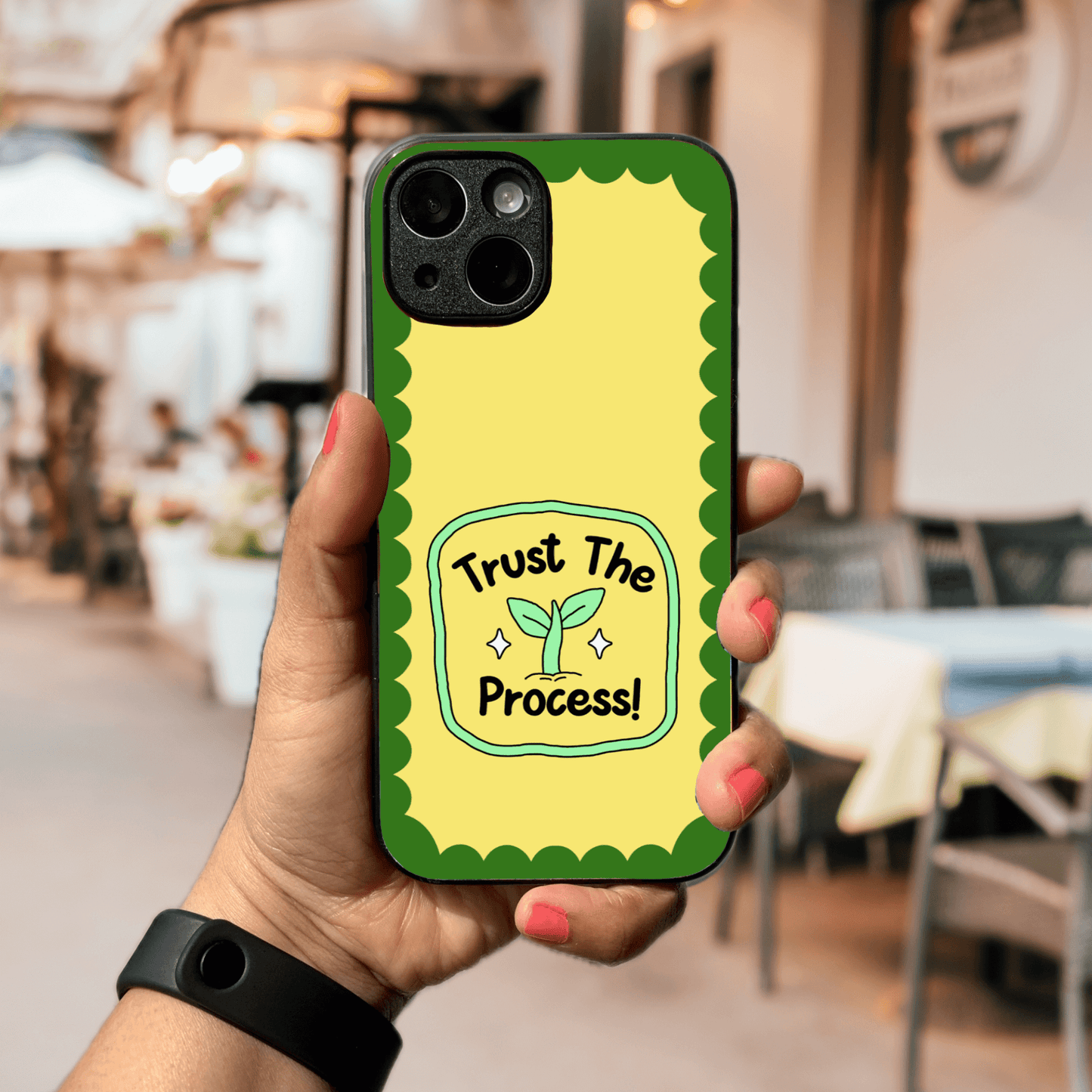 Self Care Glass Phone Case - Trust the Process