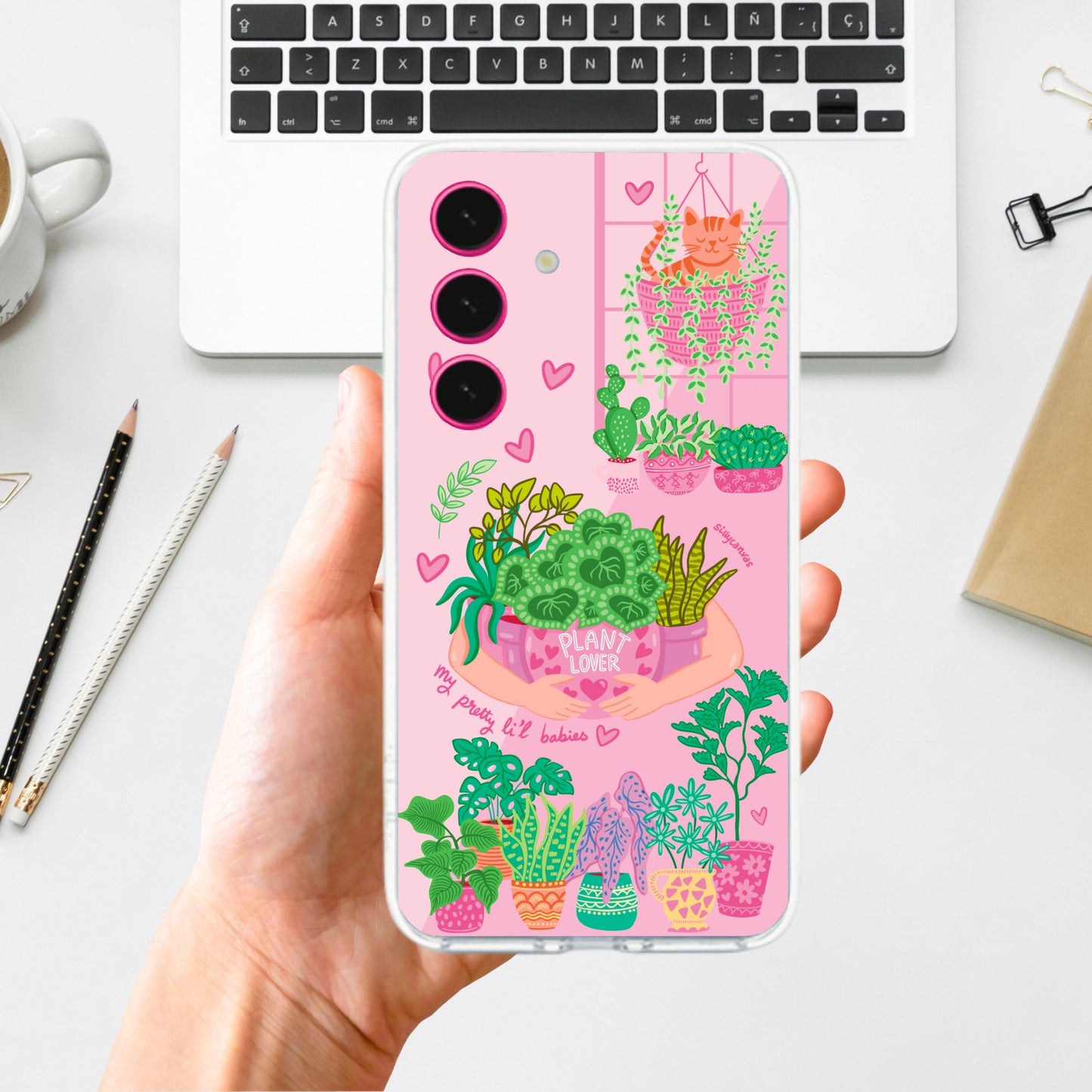 Clear Silicone Case Plant Lover