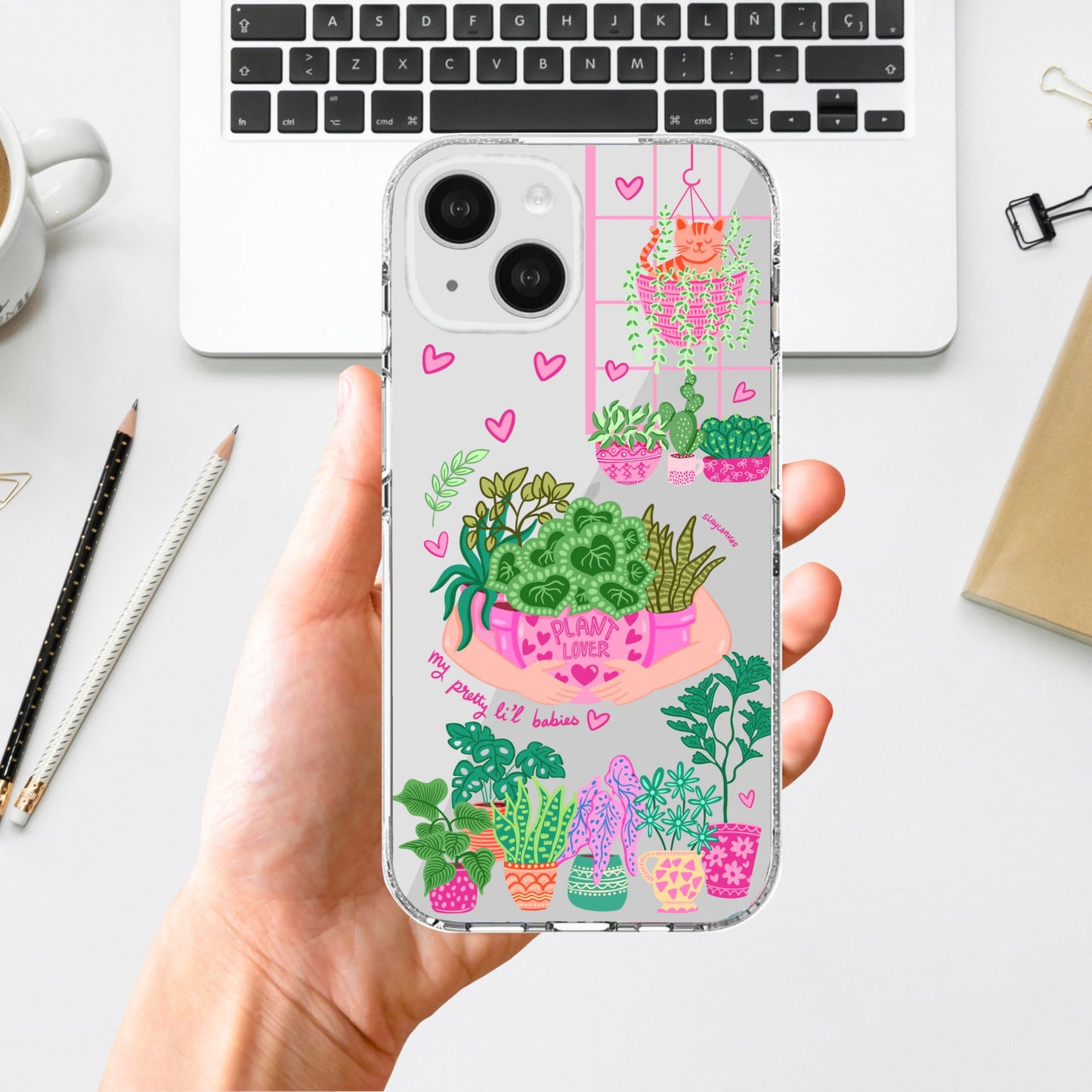 Clear Silicone Case Plant Lover