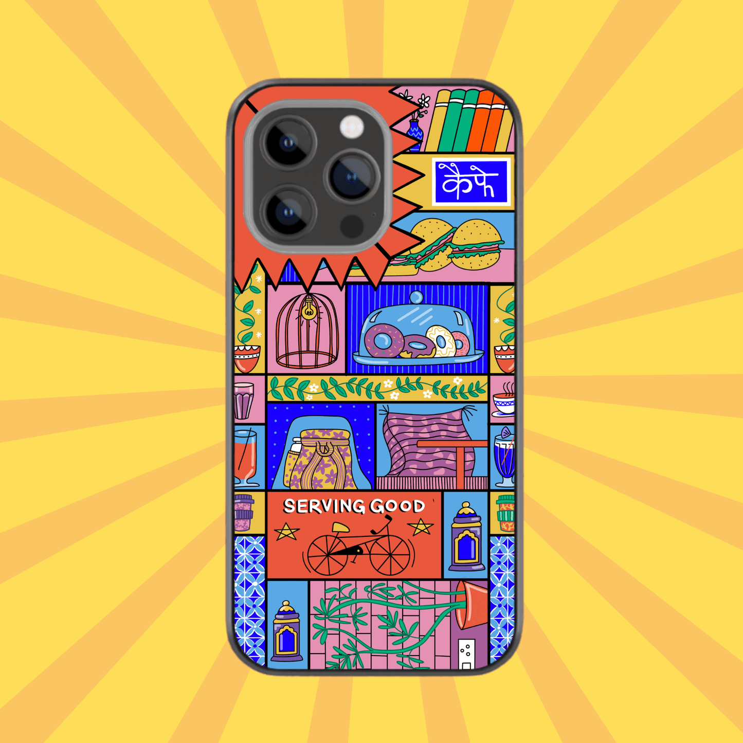 Tales from a Cafe Glass & Hybrid Matte Phone Case