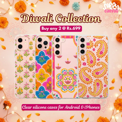 Clear Silicone Case Diya Rangoli