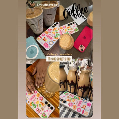 Coffee Lover Clear Silicone Phone Case - Soft TPU Cover