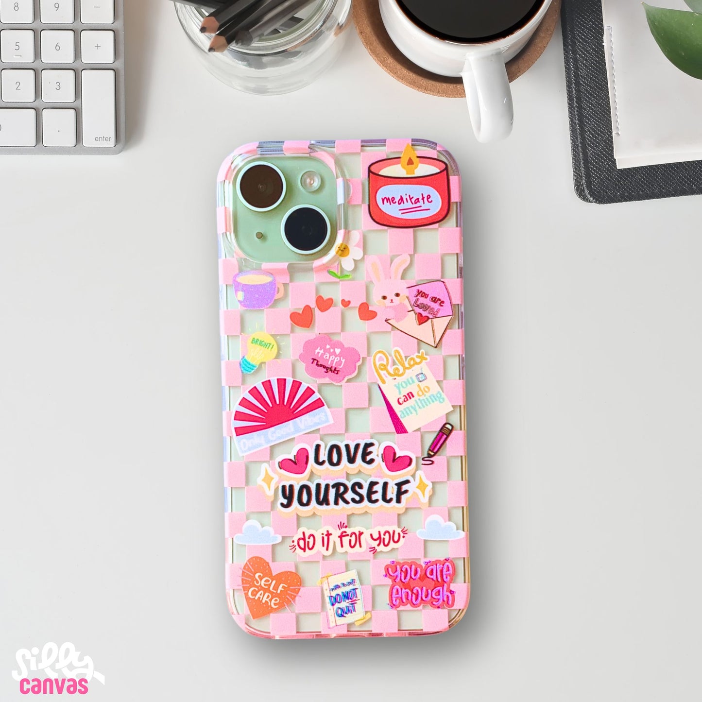 Clear Silicone Case Love Yourself