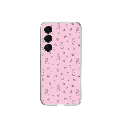 Bunny Doodle pattern Silicone Case