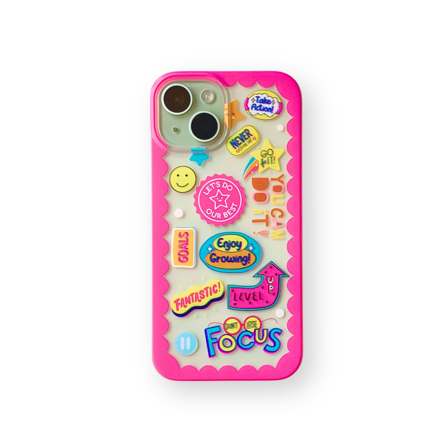 Clear Silicone Case Selfcare Stickers