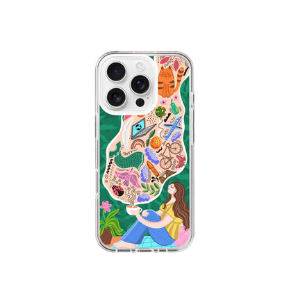 Silicone Phone Case - Morning chai doodle