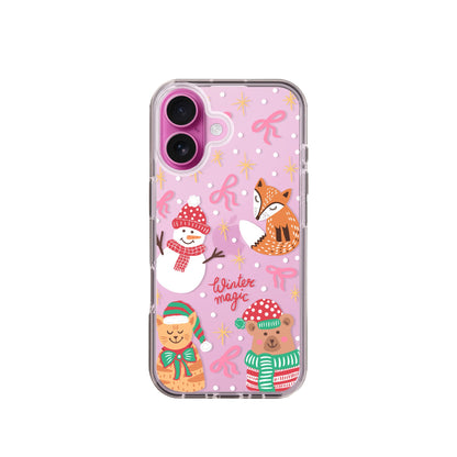 Clear Silicone Case Christmas Winter Magic