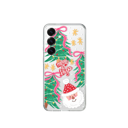 Clear Silicone Case Christmas Santa Claus