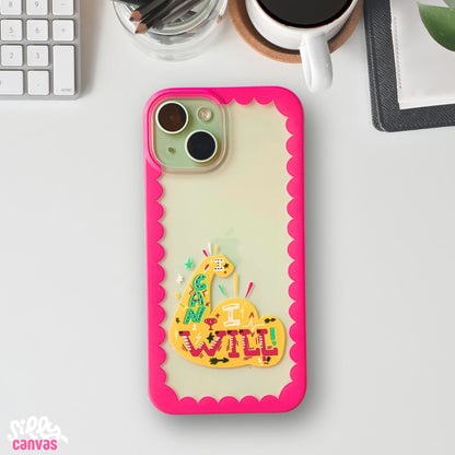 Clear Silicone Case I can I will