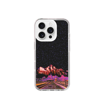 Starry Night Mountain Highway Silicone Phone Case