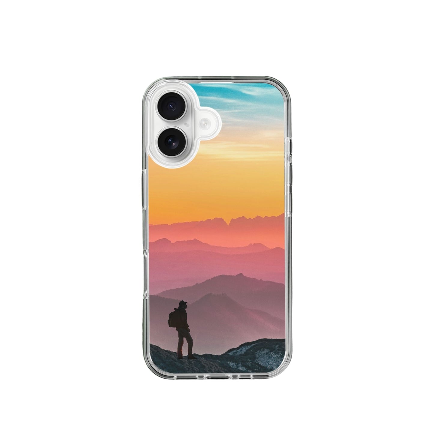 Traveller at sunset aesthetic Silicone case
