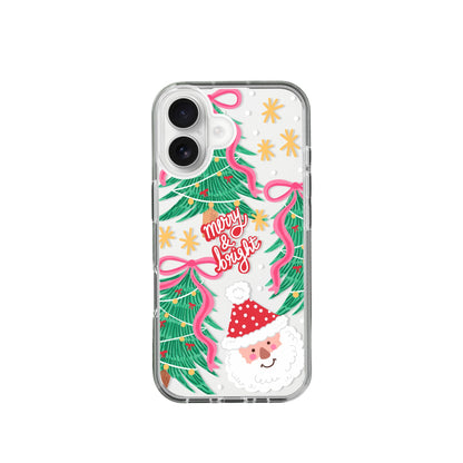 Clear Silicone Case Christmas Santa Claus
