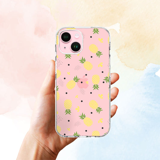 Clear Silicone Case Pineapple Pattern