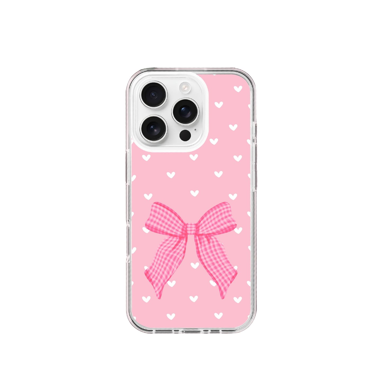 Pink Bow Silicone Phone Case