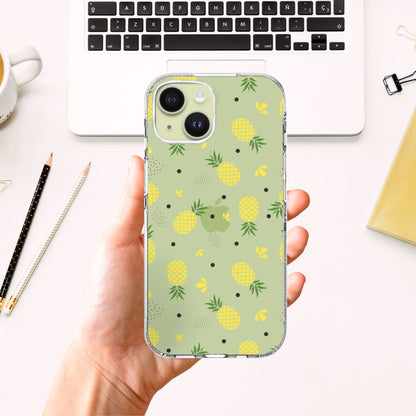 Clear Silicone Case Pineapple Pattern