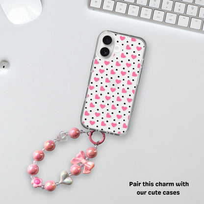 Hearts & Bows Cute Phone & Bag Fashion Charm