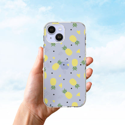 Clear Silicone Case Pineapple Pattern