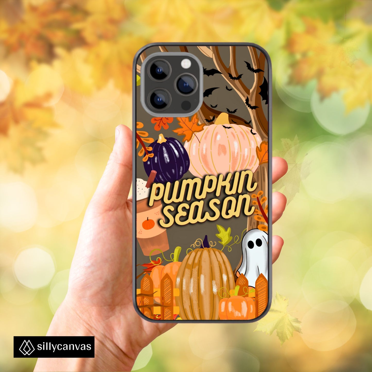Pumpkin Season Glass Phone Case