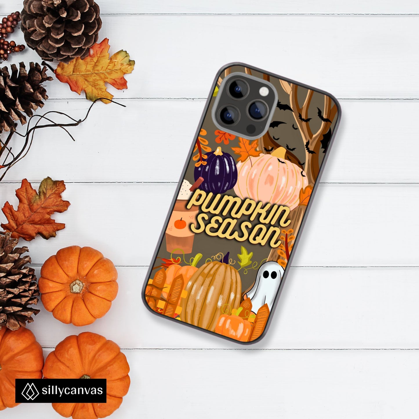 Pumpkin Season Glass Phone Case