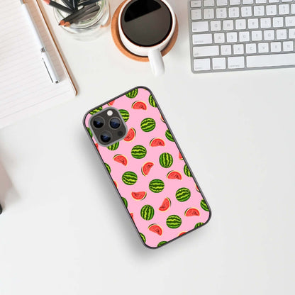 Watermelon love Pop Pink Glass Case