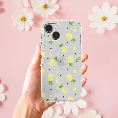 Clear Silicone Case Pineapple Pattern