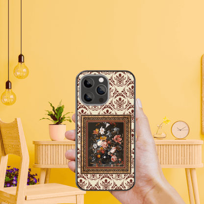 Aesthetic Art Glass Case - Vintage Flower