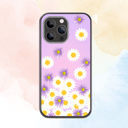 Floral Glass Phone Case Daisies