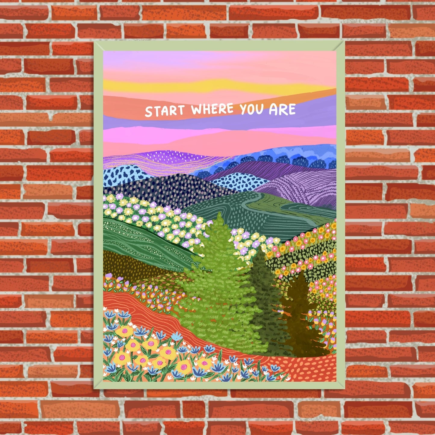 Start Where You Are Wall Art