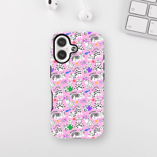 Happy Cats Pink Armour Case
