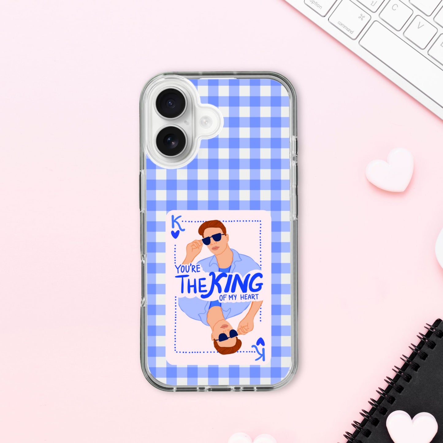 King of Hearts Valentine's Day Silicone Case
