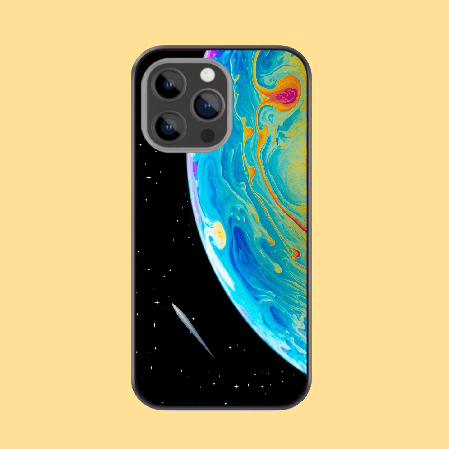 Space Art Glass Phone Case