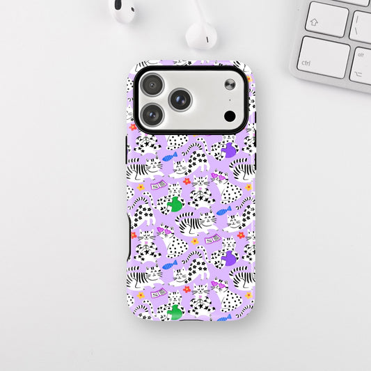 Happy Cats Lavender Armour Case