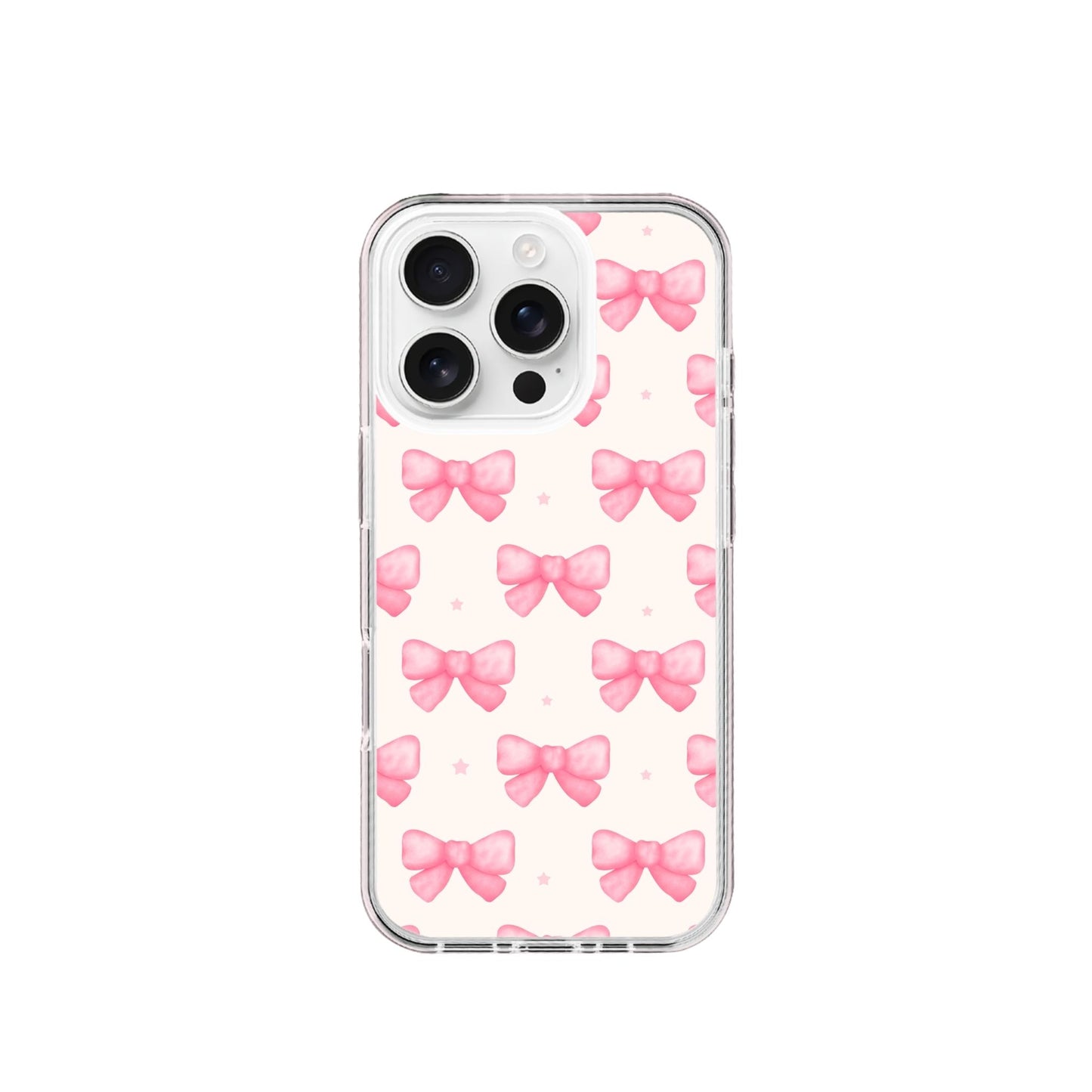 Pink Bow pattern Silicone Phone Case