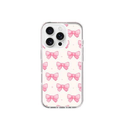 Pink Bow pattern Silicone Phone Case